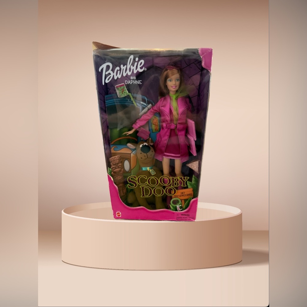 Barbie as Daphne in Pink Outfit with Scooby-Doo